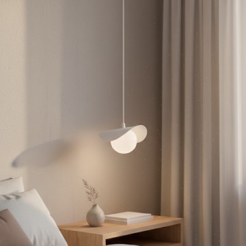 Lustr na lanku RITUAL 1xG9/8W/230V bílá