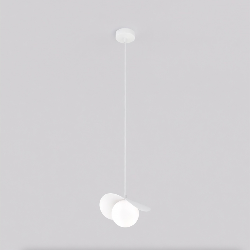 Lustr na lanku RITUAL 1xG9/8W/230V bílá