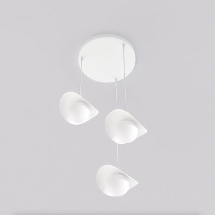 Lustr na lanku RITUAL 3xG9/8W/230V bílá