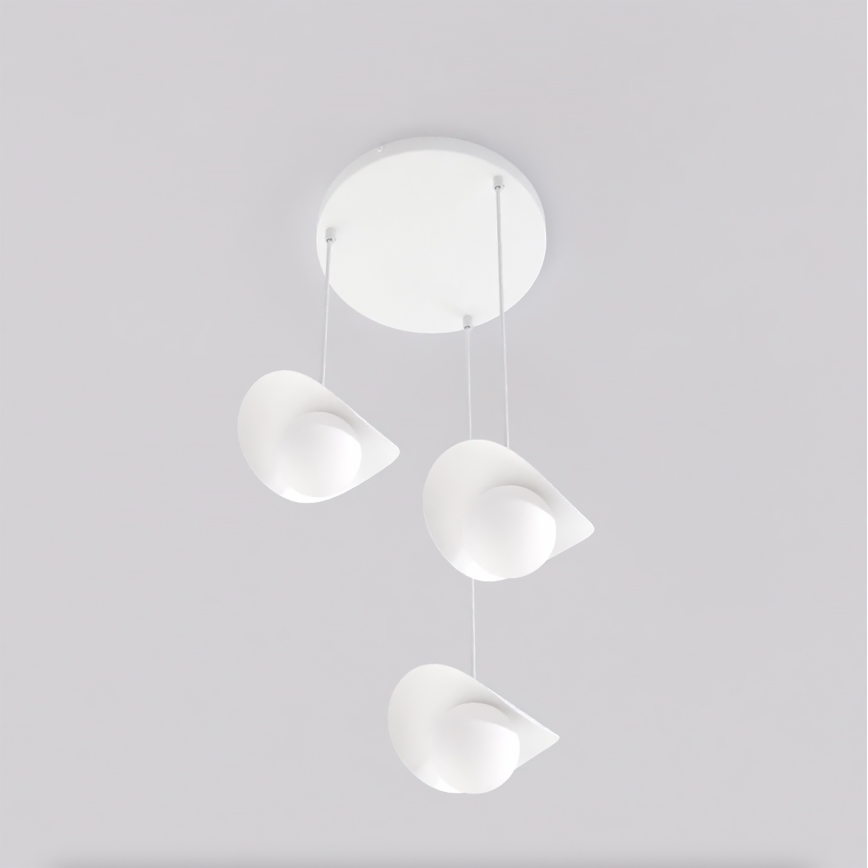 Lustr na lanku RITUAL 3xG9/8W/230V bílá