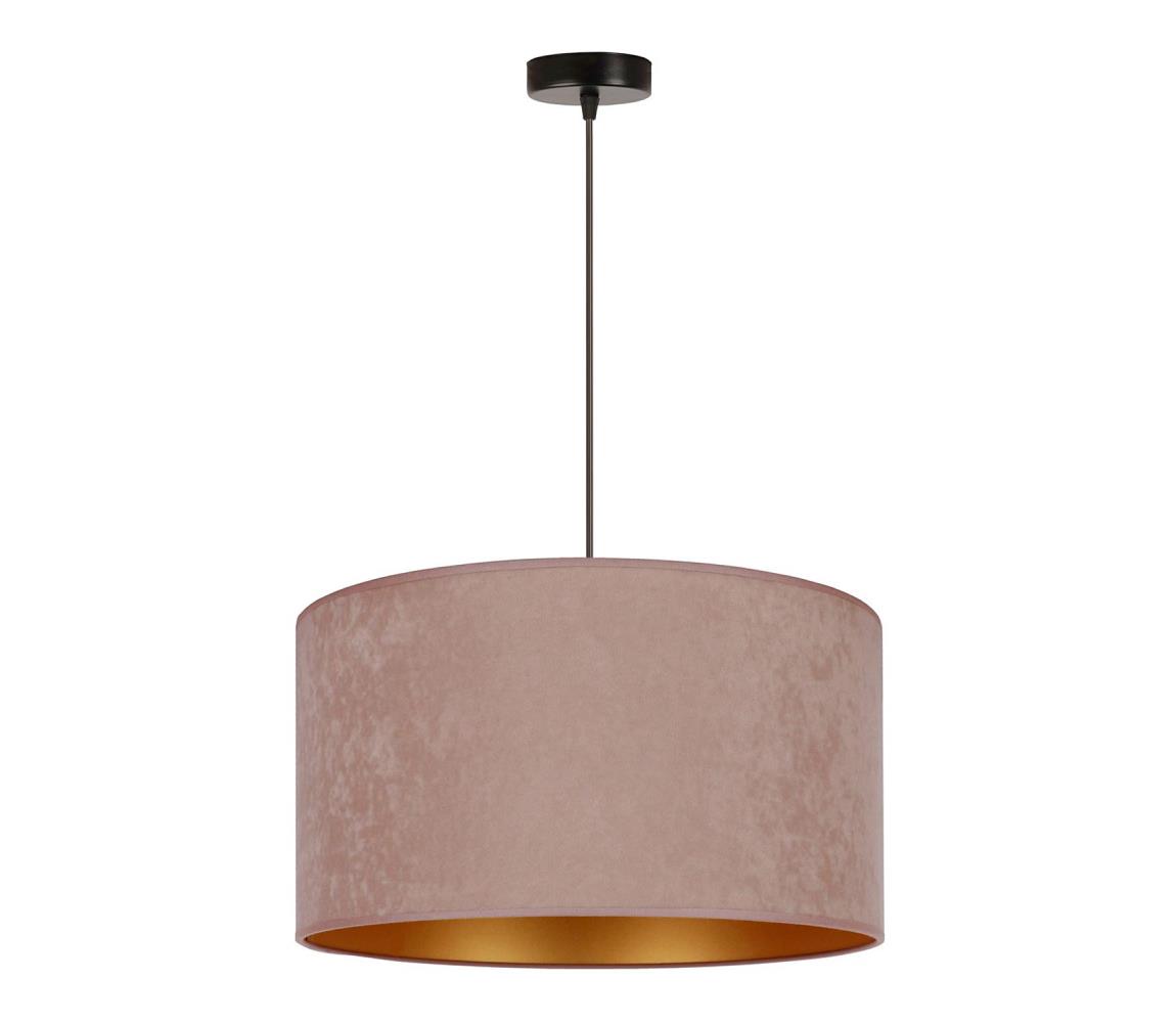 Duolla Lustr na lanku ROLLER 1xE27/15W/230V béžová/zlatá DU81228