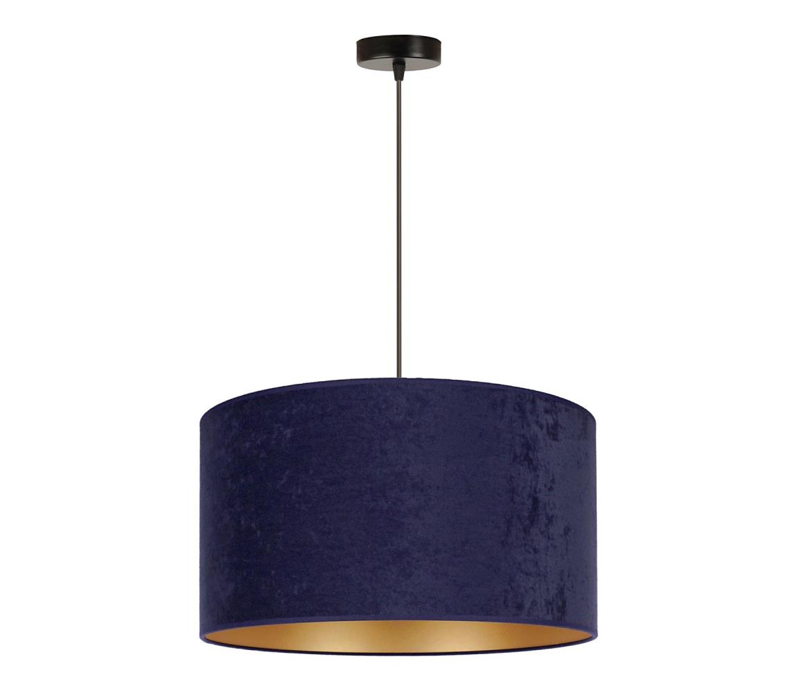 Duolla Lustr na lanku ROLLER 1xE27/15W/230V modrá/zlatá DU81266