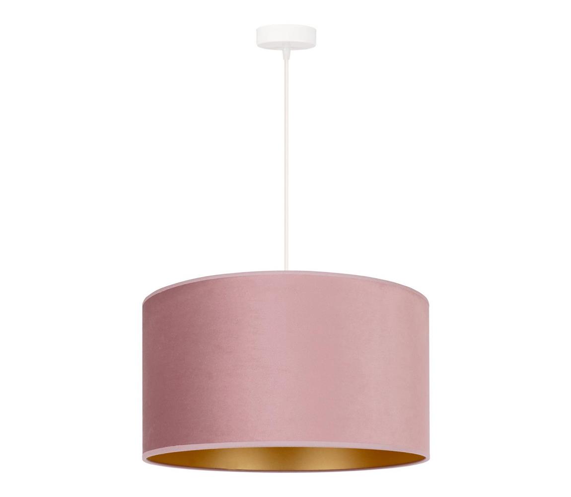 Duolla Lustr na lanku ROLLER 1xE27/15W/230V růžová/zlatá DU83437