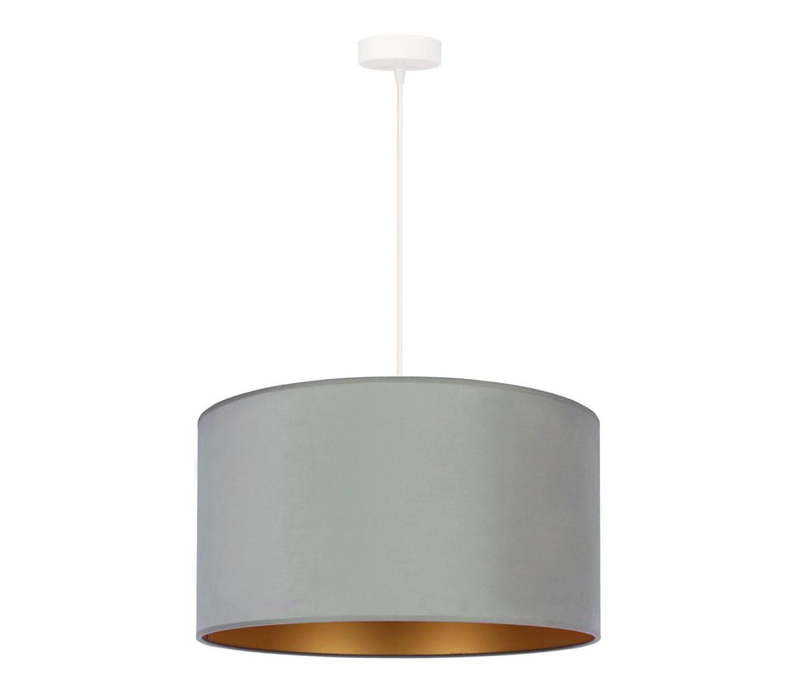 Duolla Lustr na lanku ROLLER 1xE27/15W/230V světle zelená/zlatá DU83444