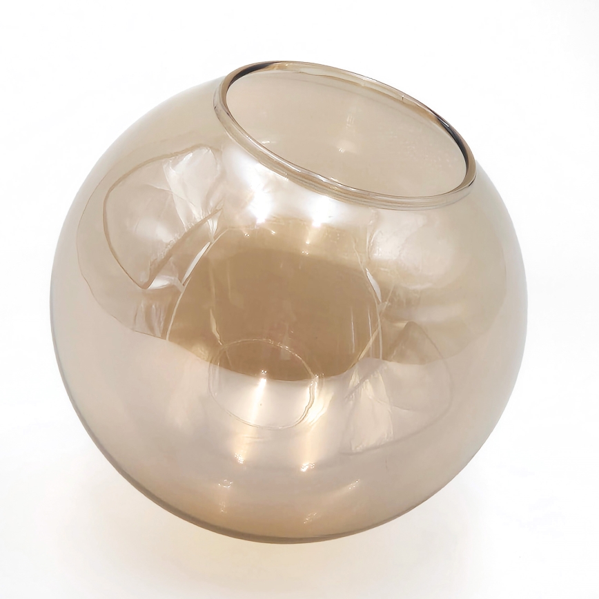 Lustr na lanku ROLLO 1xE14/5W/230V zlatá/kouřová béžová