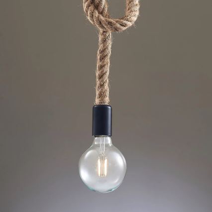 Lustr na lanku ROPE 1xE27/12W/230V