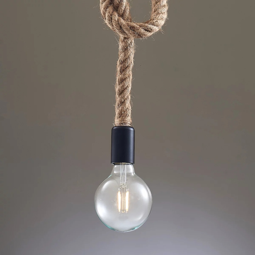 Lustr na lanku ROPE 1xE27/12W/230V