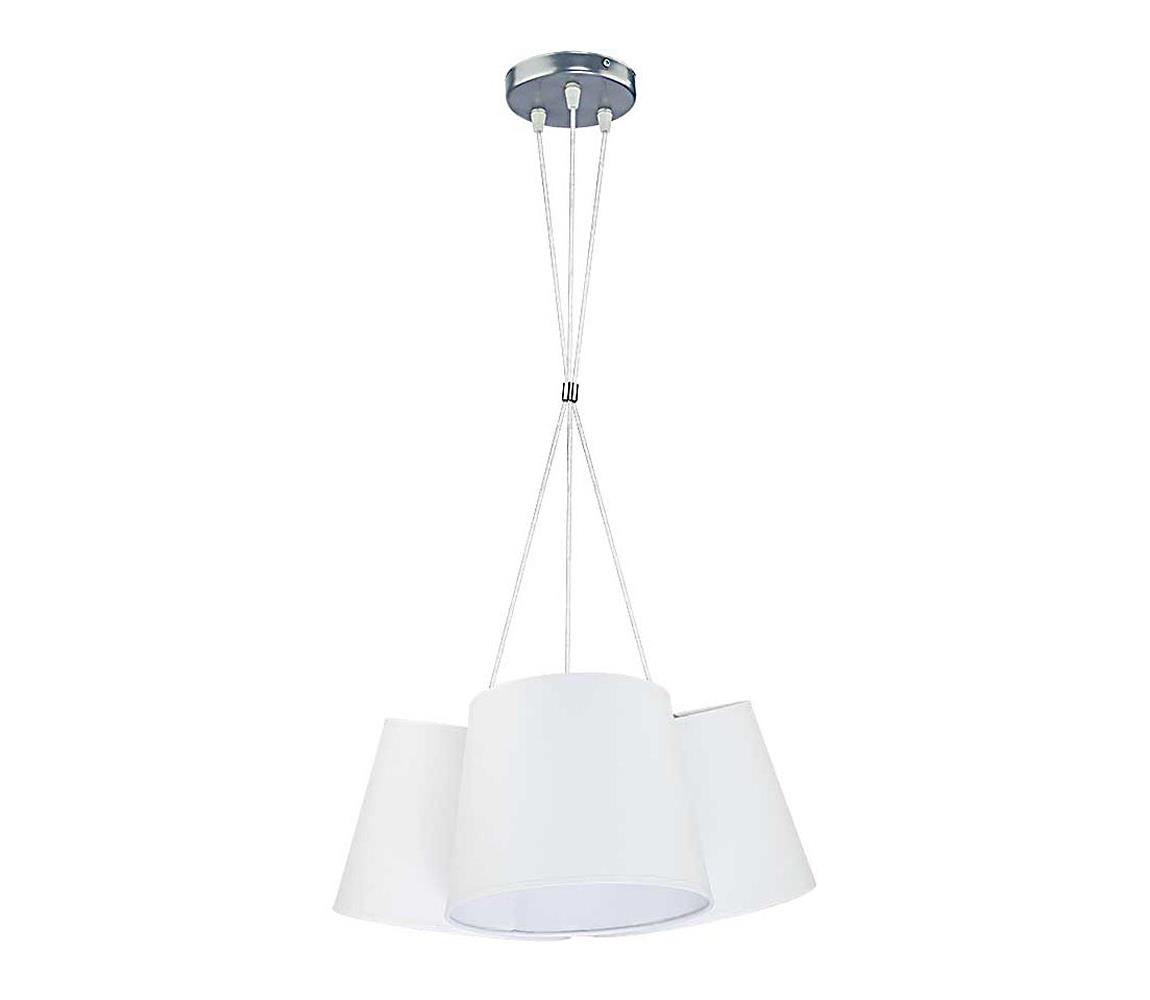Duolla Lustr na lanku ROSSA 3xE27/40W/230V bílá DU7167