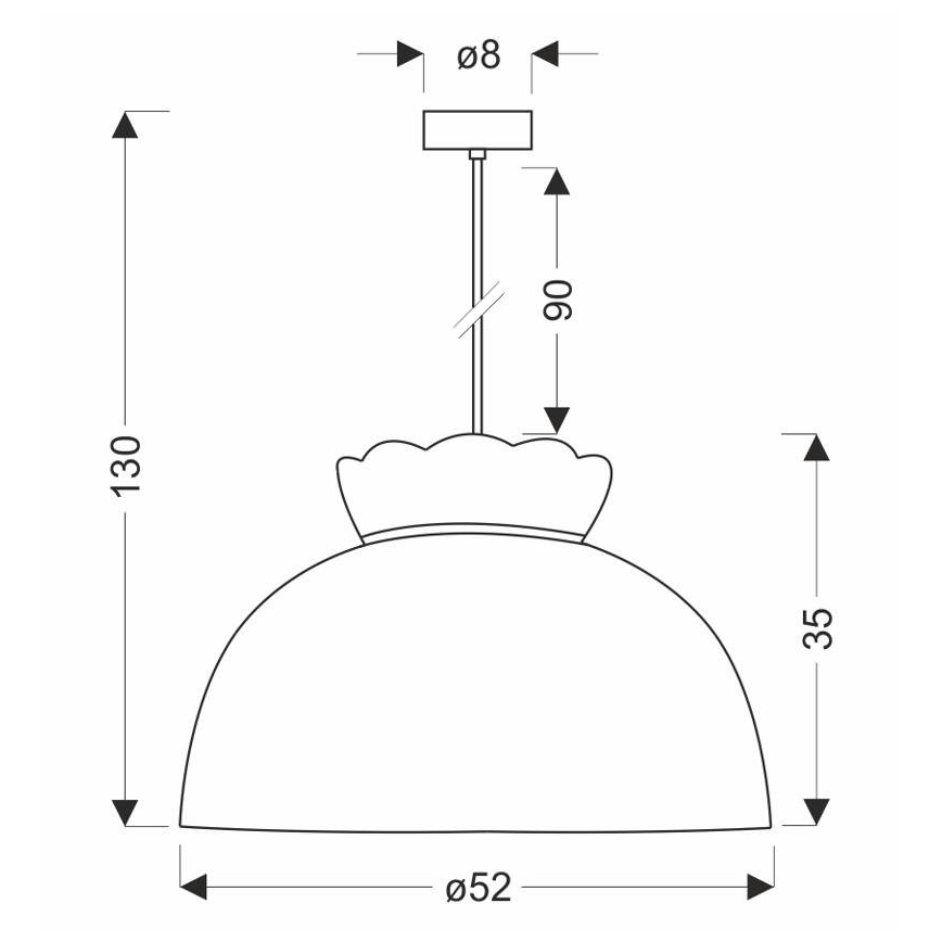 Lustr na lanku ROSSINI 1xE27/40W/230V