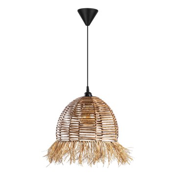 Lustr na lanku RUYO 1xE27/40W/230V hnědá