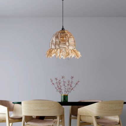 Lustr na lanku RUYO 1xE27/40W/230V hnědá