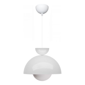 Lustr na lanku SALVA 1xE27/15W/230V bílá