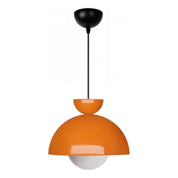 Lustr na lanku SALVA 1xE27/15W/230V oranžová