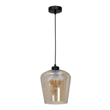 Lustr na lanku SANTIAGO 1xE27/60W/230V hnědá