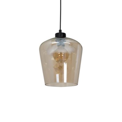 Lustr na lanku SANTIAGO 1xE27/60W/230V hnědá