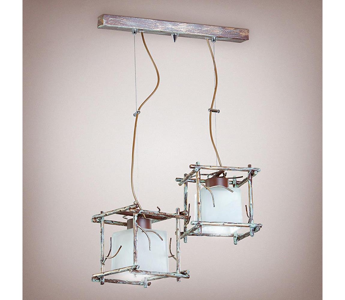 Light4home Lustr na lanku SAVANNAH KUBO 2xE27/40W/230V LH0058