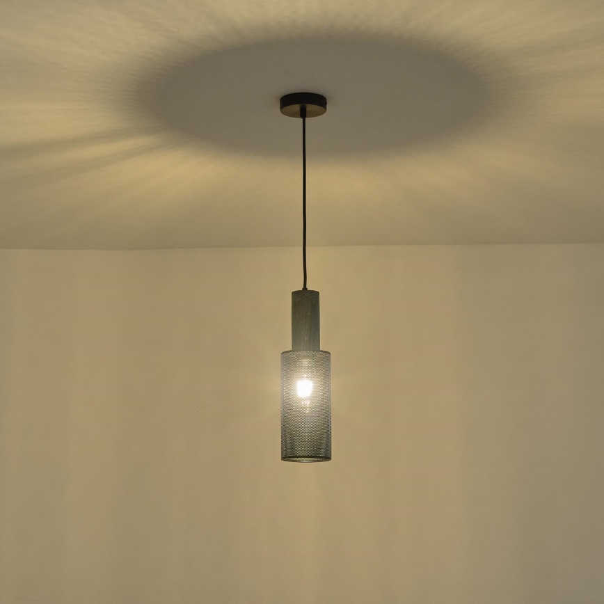 Lustr na lanku SCOURO 1xE27/40W/230V černá
