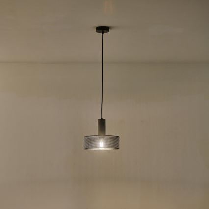 Lustr na lanku SCOURO 1xE27/40W/230V černá