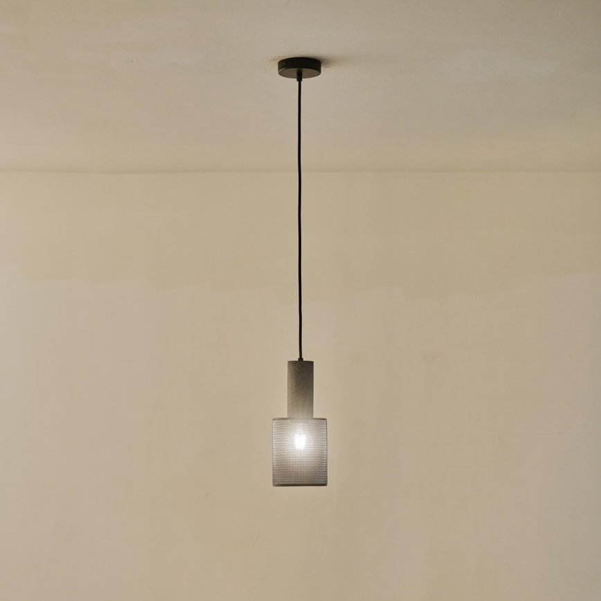 Lustr na lanku SCOURO 1xE27/40W/230V černá