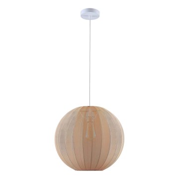 Lustr na lanku SENSAI 1xE27/20W/230V pr. 40 cm béžová