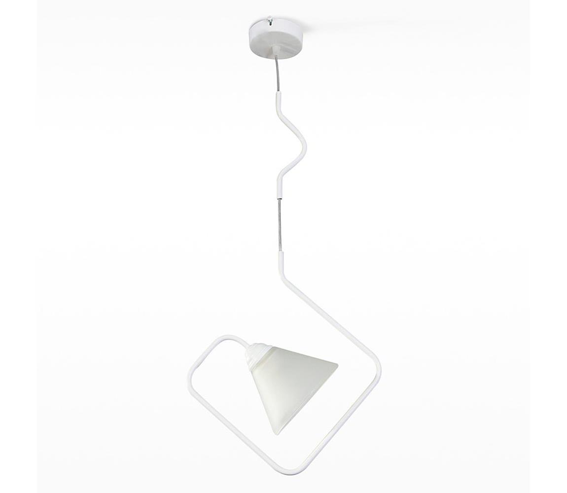 Light4home Lustr na lanku SIGMA 1xE27/60W/230V bílý LH0116