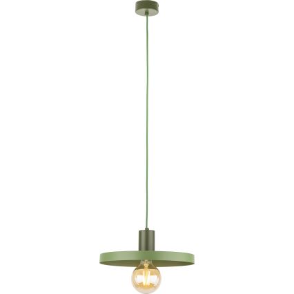 Lustr na lanku SILA 1xE27/15W/230V pr. 30 cm zelená