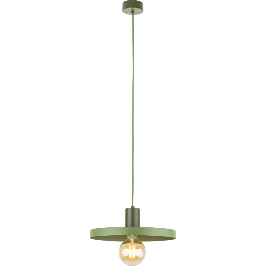 Lustr na lanku SILA 1xE27/15W/230V pr. 30 cm zelená
