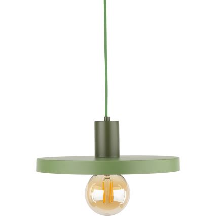 Lustr na lanku SILA 1xE27/15W/230V pr. 30 cm zelená