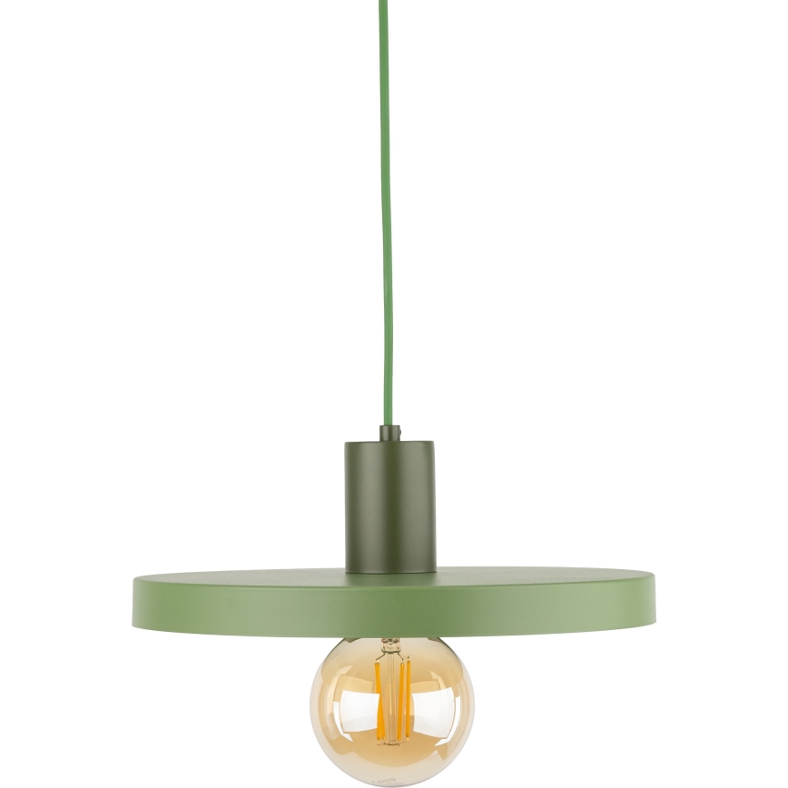 Lustr na lanku SILA 1xE27/15W/230V pr. 30 cm zelená