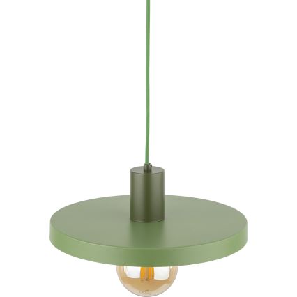 Lustr na lanku SILA 1xE27/15W/230V pr. 30 cm zelená