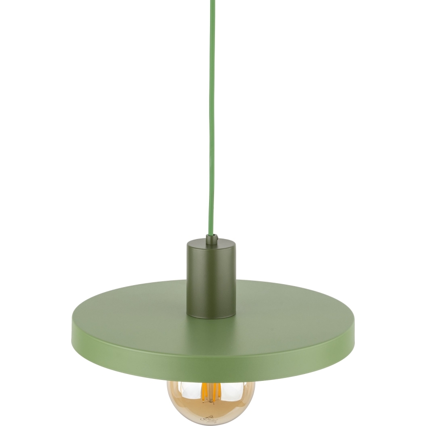 Lustr na lanku SILA 1xE27/15W/230V pr. 30 cm zelená