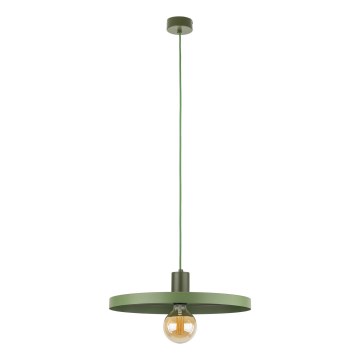 Lustr na lanku SILA 1xE27/15W/230V pr. 40 cm zelená
