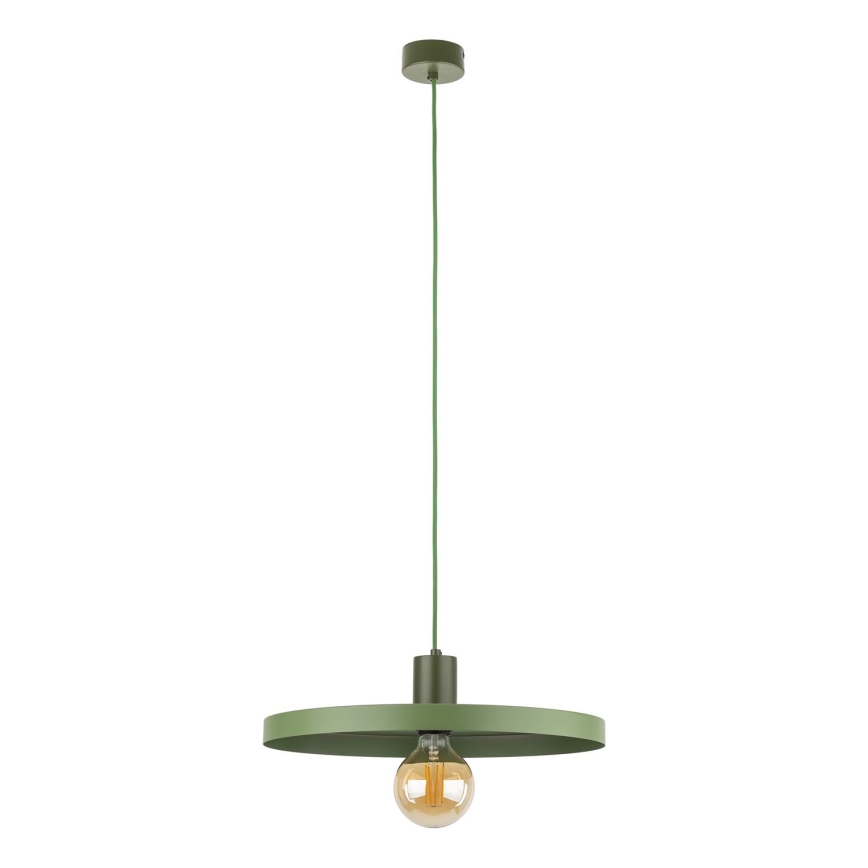 Lustr na lanku SILA 1xE27/15W/230V pr. 40 cm zelená
