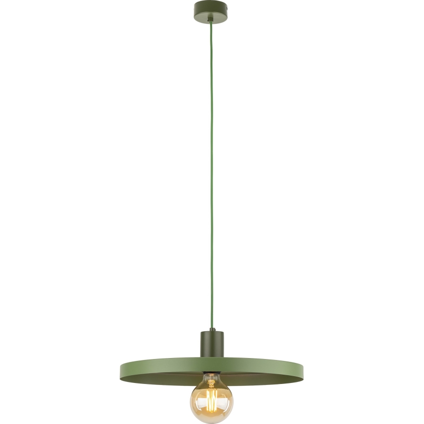 Lustr na lanku SILA 1xE27/15W/230V pr. 40 cm zelená