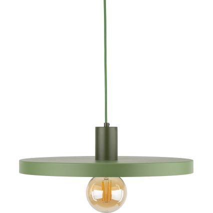 Lustr na lanku SILA 1xE27/15W/230V pr. 40 cm zelená