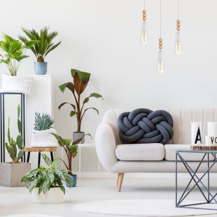 Lustr na lanku SIMON 3xE27/60W/230V