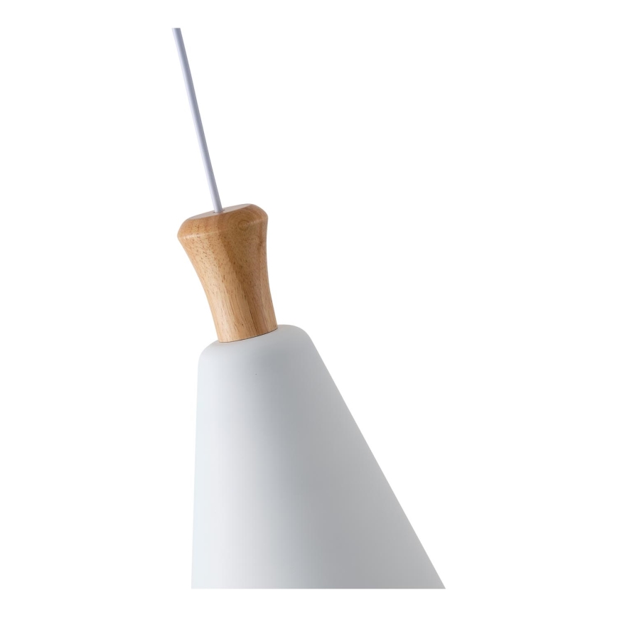 Lustr na lanku SIMPLO 1xE27/15W/230V bílá pr. 20 cm