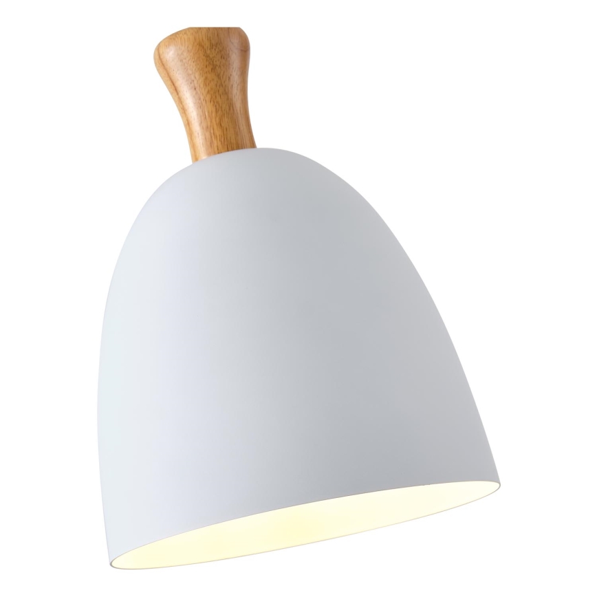 Lustr na lanku SIMPLO 1xE27/15W/230V bílá pr. 23 cm