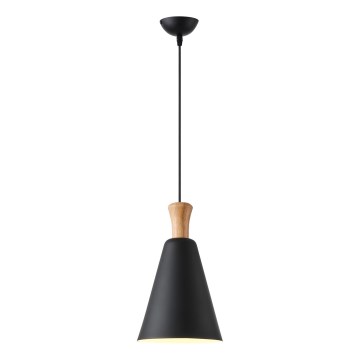 Lustr na lanku SIMPLO 1xE27/15W/230V černá pr. 20 cm