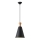 Lustr na lanku SIMPLO 1xE27/15W/230V černá pr. 20 cm