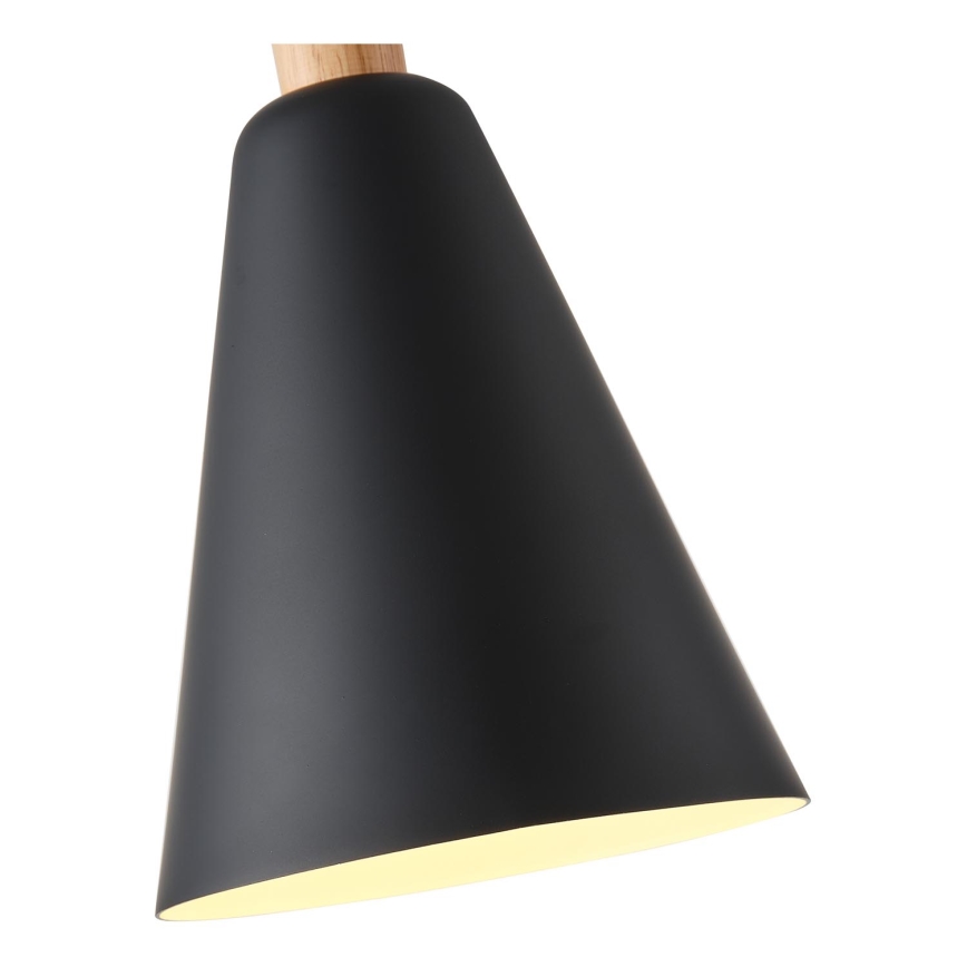 Lustr na lanku SIMPLO 1xE27/15W/230V černá pr. 20 cm