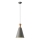 Lustr na lanku SIMPLO 1xE27/15W/230V šedá pr. 20 cm