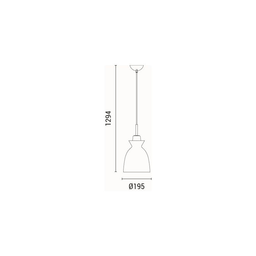 Lustr na lanku SIMPLO 1xE27/15W/230V zelená pr. 19,5 cm