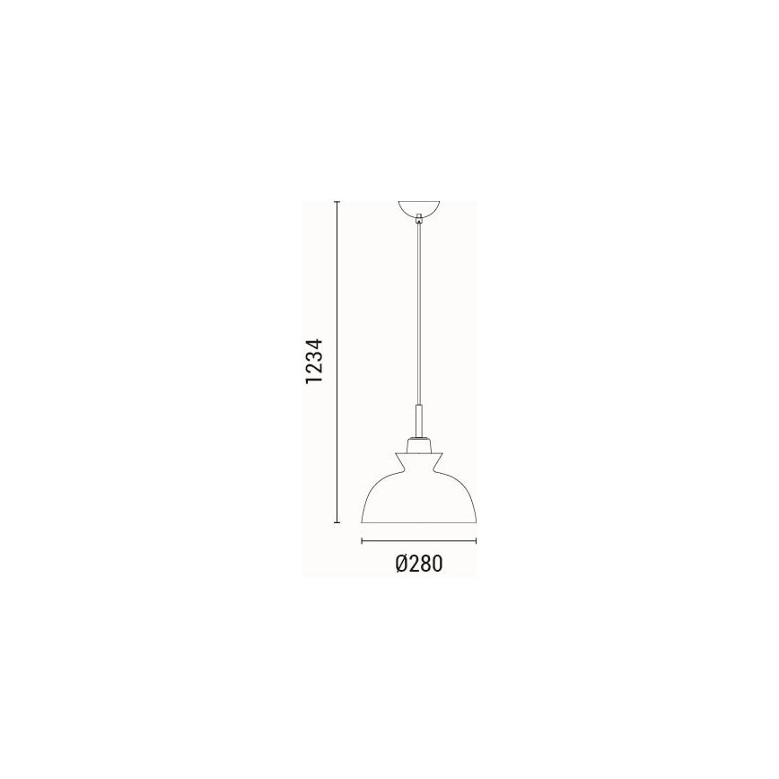 Lustr na lanku SIMPLO 1xE27/15W/230V zelená pr. 28 cm