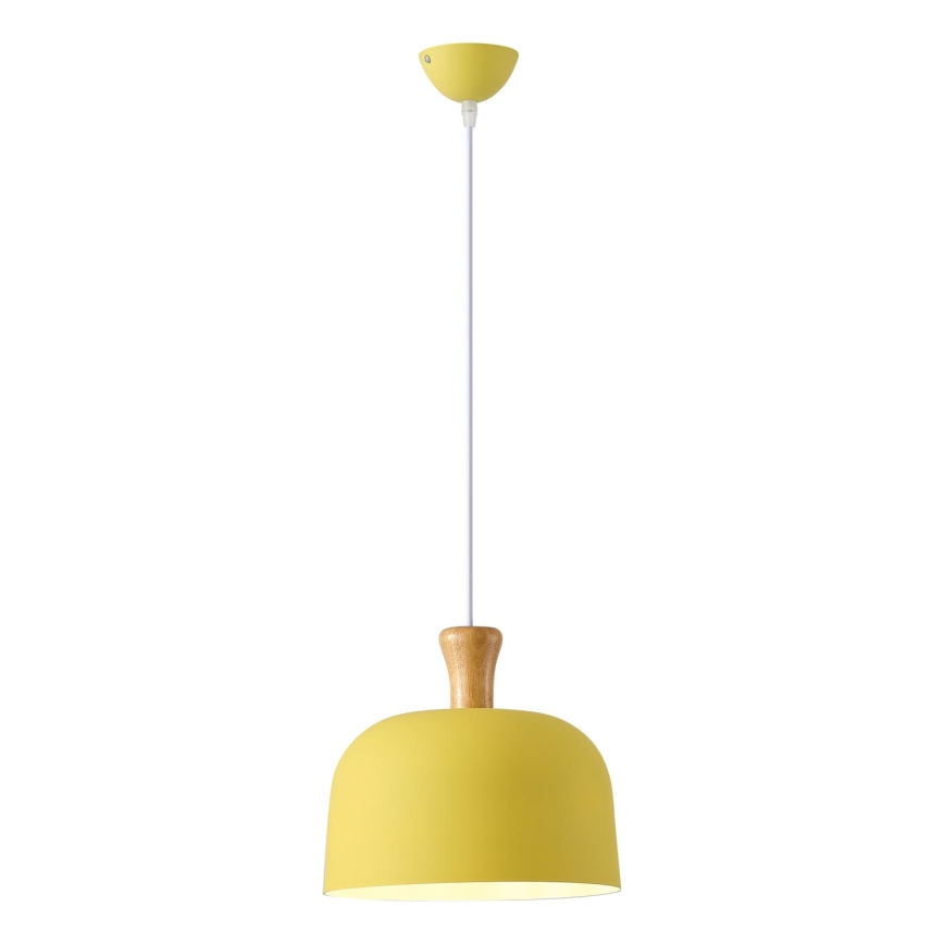 Lustr na lanku SIMPLO 1xE27/15W/230V žlutá pr. 27 cm