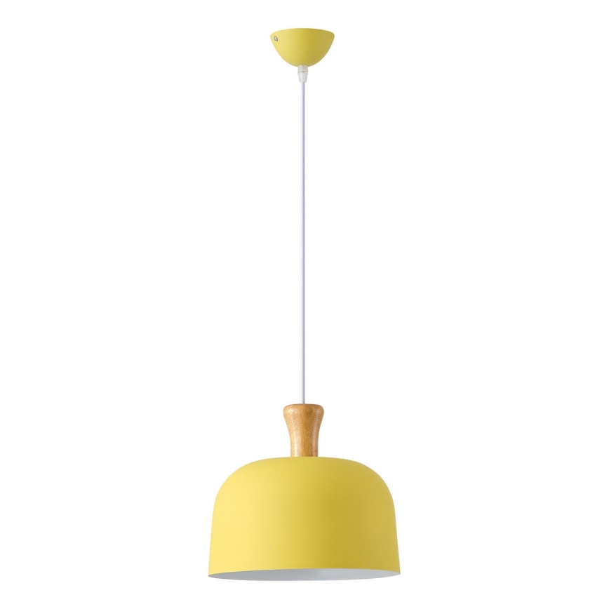 Lustr na lanku SIMPLO 1xE27/15W/230V žlutá pr. 27 cm