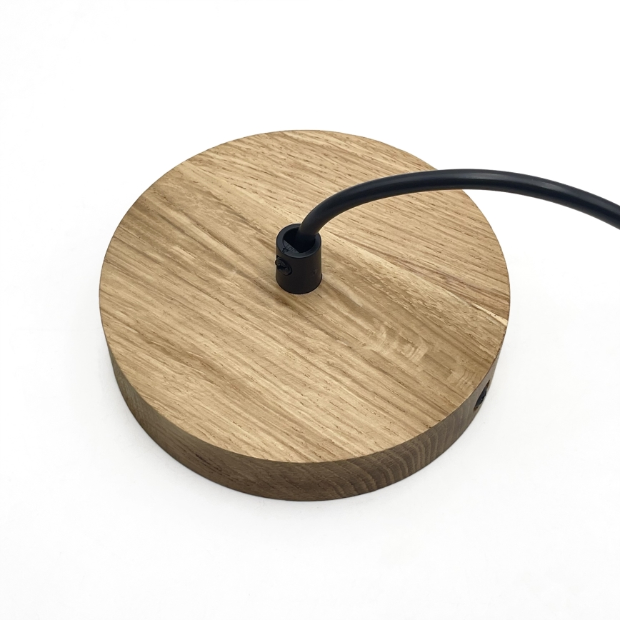 Lustr na lanku SINGLE 1xE27/60W/230V pr. 28 cm dub