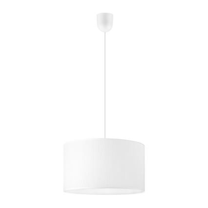 Lustr na lanku SIRJA PLISADO 1xE27/15W/230V pr. 35 cm bílá