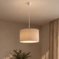 Lustr na lanku SIRJA PLISADO 1xE27/15W/230V pr. 35 cm krémová