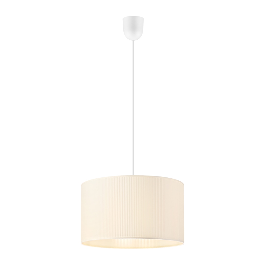 Lustr na lanku SIRJA PLISADO 1xE27/15W/230V pr. 35 cm krémová